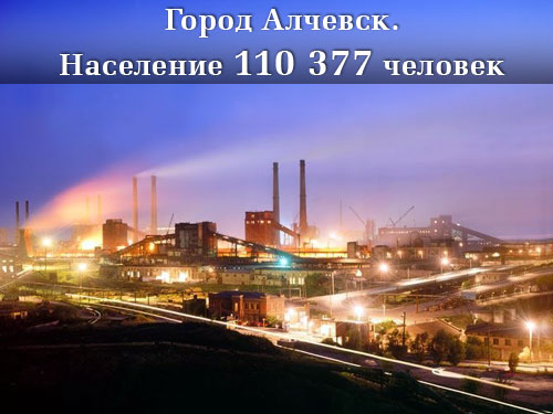 Население Луганской области Алчевск