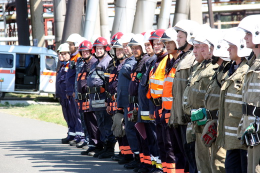 На Лисичанском НПЗ провели тактикоспециальные учения