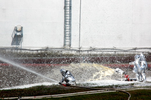 На Лисичанском НПЗ провели тактикоспециальные учения