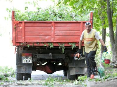 На квартале Шевченко при поддержке Владимира Медяника провели масштабный субботник фото