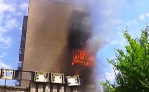 На Луганщине горела девятиэтажка (фото, видео)