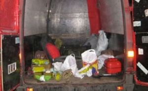 Под Харьковом задержали микроавтобус, загруженный боеприпасами