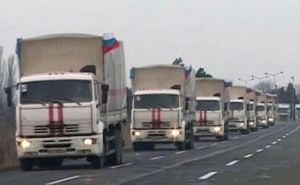 В Луганске разгрузили машины из очередного российского гумконвоя