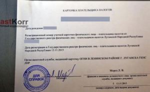 В Луганске начали выдавать идентификационные номера (фото)