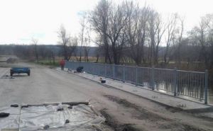 В Луганской области завершается ремонт моста через реку Айдар