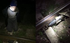 Под Харьковом на железной дороге поймали диверсанта