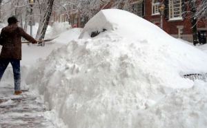 В Харькове выпало рекордное количество снега