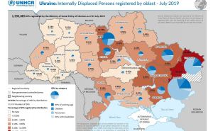 Где переселенцы регистрируются в Украине: УВКБ ООН опубликовало карту