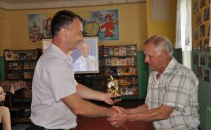 В Ирмино отметил свое 75-летие полный кавалер знака «Шахтерская слава». ФОТО