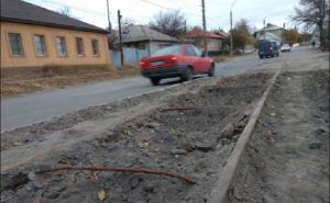 В Луганске продолжают демонтировать трамвайные пути. ФОТО