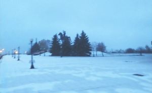 В Луганске — первый снег. ФОТО