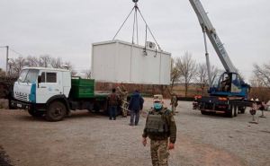 На КПВВ у Счастья и Золотого продолжаются строительные работы со стороны Луганска.