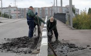 На путепроводе в Луганске у парка им. 1 Мая завершаются работы по демонтажу конструкций