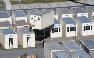 Контейнерные помещения для украинских беженцев в Германии