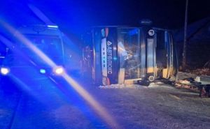 В Польше перевернулся автобус «Автолюкс» с украинцами. Двадцать человек пострадали