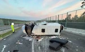 Украинцы пострадали  во время аварии микроавтобуса в Польше