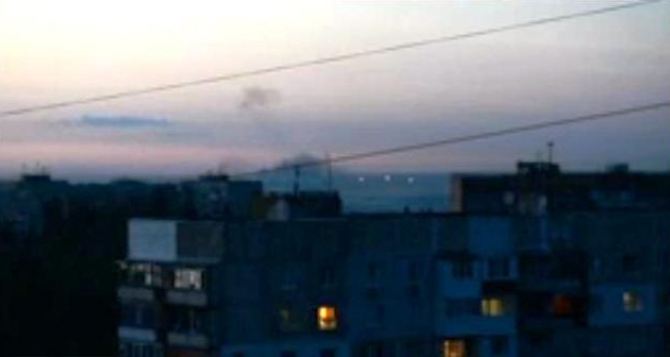 Ночной бой в Луганске 4 июля (видео)