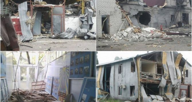 Последствия обстрела: Луганский авиаремонтный завод (фото)