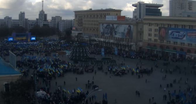 Участники харьковского Евромайдана требуют от Порошенко не допустить в регионе «донбасского сценария»