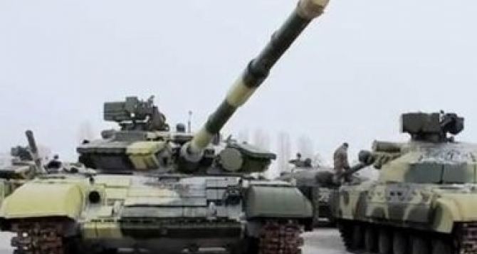Из Харькова в зону АТО отправили партию танков Т-64Б1