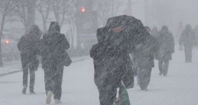 В Луганске на 24 января объявлено штормовое предупреждение