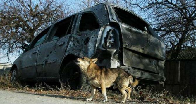 В Луганской области в районе Бахмутки на фугасе подорвался автомобиль с мирными жителями