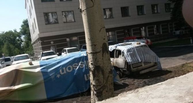 В Донецке на выходных сожгли 4 машины ОБСЕ (фото)