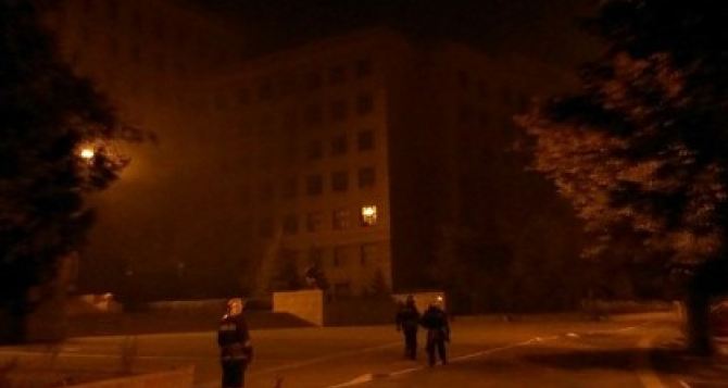 Ночью в Харькове  тушили пожар в университете Каразина