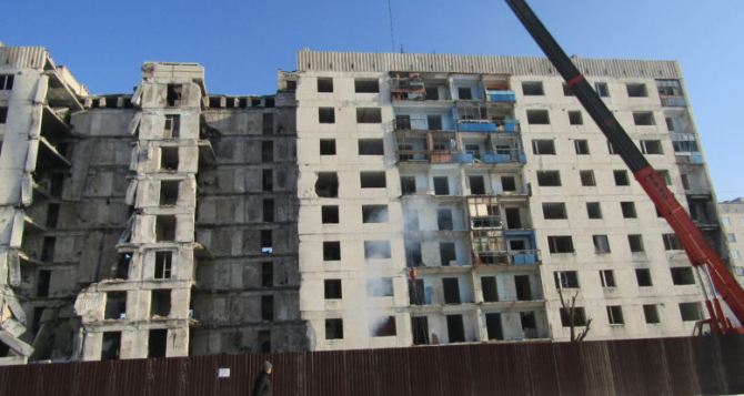 Разрушенную многоэтажку в Лисичанске снесут ближе к апрелю