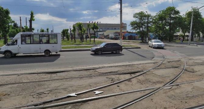 В Луганске уберут разворотное кольцо трамвая в районе автовокзала