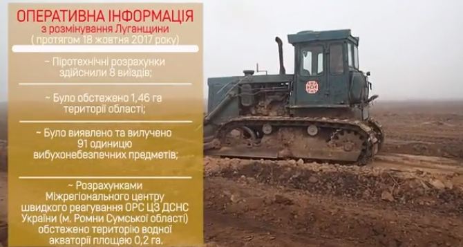 Как проходит разминирование в Луганской области (видео)