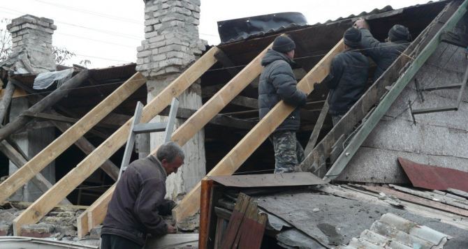 В Луганске назвали точное число частных домов пострадавших в результате боевых действий