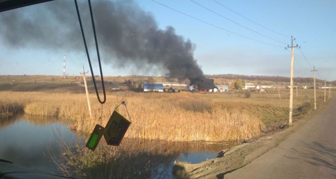 В Луганской области горела АЗС, один человек пострадал
