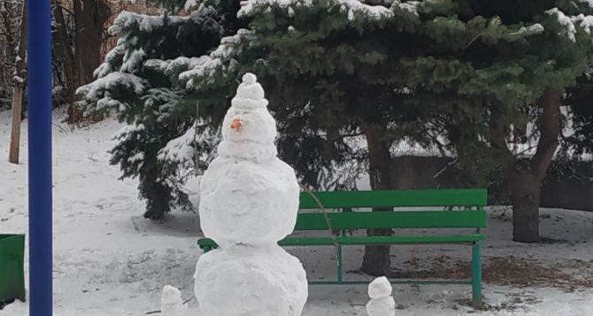 В понедельник в Луганске пасмурно, несильный снег, мороз до минус двух