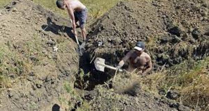 В Луганске злостного неплательщика алиментов отправили на передовую копать окопы