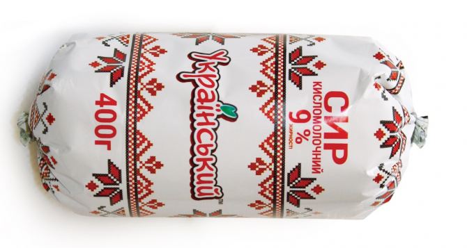 Из продуктовых магазинов срочно изымают творог 9% жирности торговой марки «Украинский»