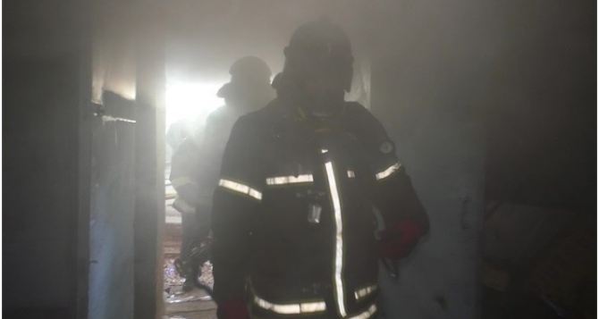 Пожарные спасли пенсионера и его котят во время пожара в многоэтажке