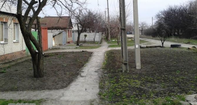 На востоке Луганска обнаружили у жилого дома зажигательную мину-гранату. ФОТО