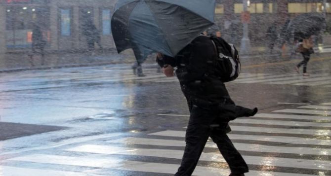Сильный шторм ожидается в Луганске во второй половине дня. Ветер усилится до 100 км в час