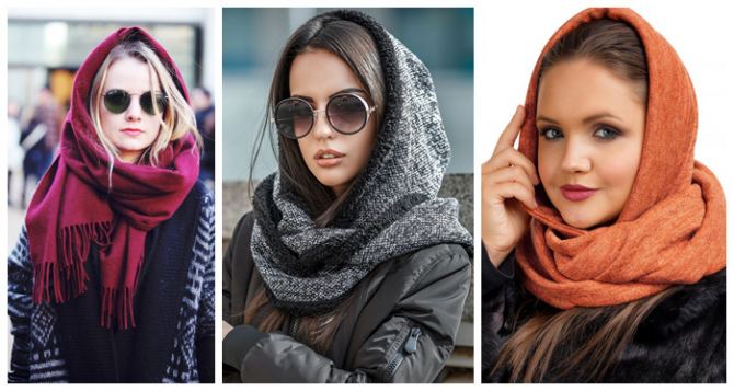 Модные тренды: Как носить шарф вместо шапки?