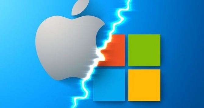 Между компаниями Microsoft и Apple продолжается борьба за рекордную капитализацию