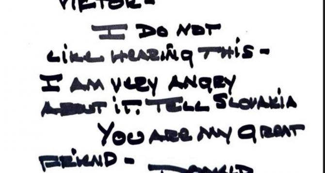 Откровенная записка Трампа Орбану попала в СМИ Зеленский его очень разозлил