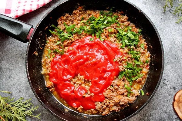 Фарш з овочами