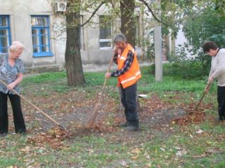 Владимир Медяник помог организовать уборку на ул Оборонной