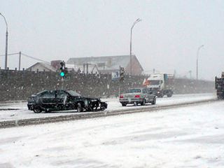 Дороги Луганской области стали опасными изза гололеда