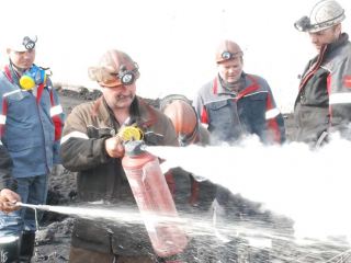 На шахте «Дуванная» проверили готовность к локализации пожара