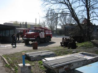 В Луганской области горел хлебозавод фото