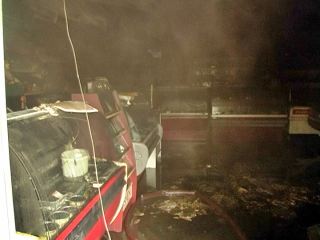 Произошел пожар в магазине «Луганские деликатесы» (фото)