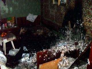 В Стаханове в результате пожара погибла пожилая женщина