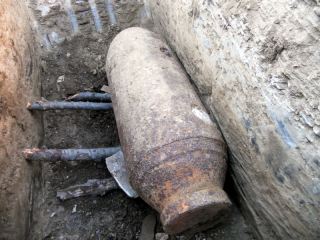 Немецкую авиабомбу весом  кг подорвали на Луганщине фото видео